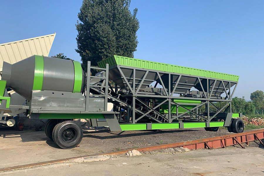 Drum Mobile Concrete Batching Plant