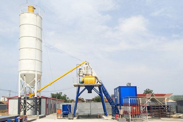 Small-stationary-concrete-batching-plant