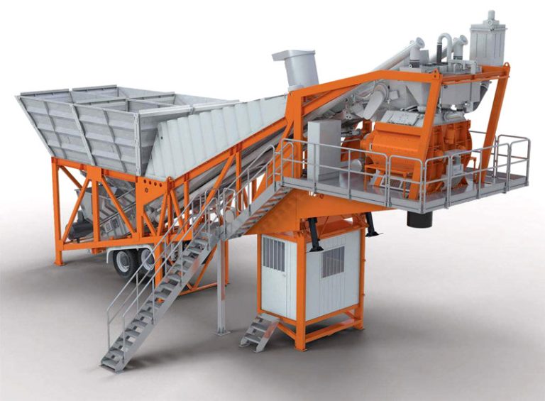 YHZS25 Mobile Concrete Batching Plant