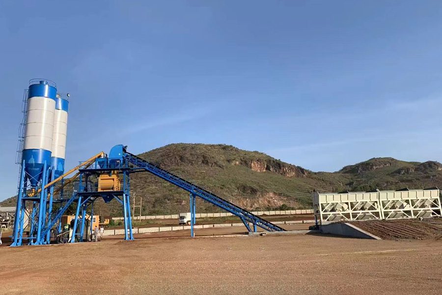 stationary concrete batching plant